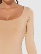 Full Size Scoop Neck Long Sleeve Bodysuit (12)