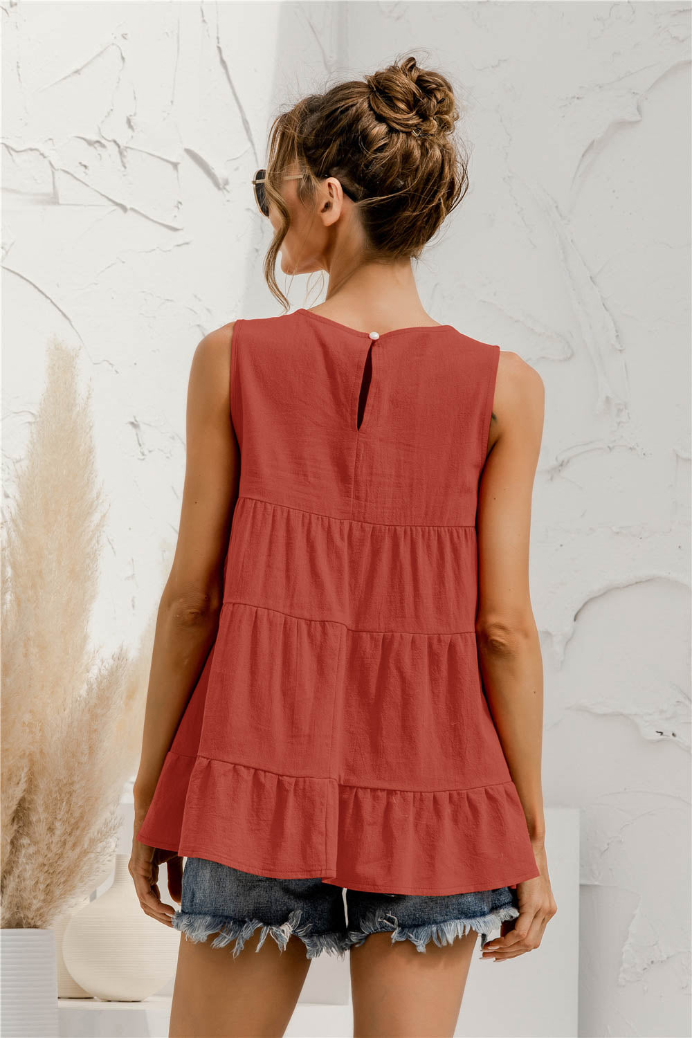 Round Neck Tiered Tank (6)