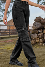 Loose Fit Long Jeans Pockets (6)