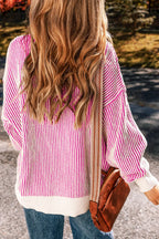 Round Neck Dropped Shoulder Sweater (9)