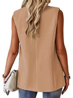 One Button Blazer Vest (12)