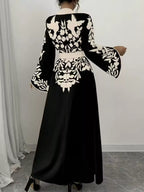 Printed Tie Waist Maxi Dress (8)