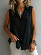 Sleeveless Button-down Shirt (8)