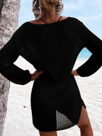Openwork Tie Neck Cover-up (11)