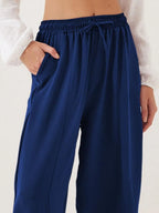 Full Size Drawstring Wide Leg Cropped Pants Plus (15)