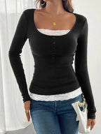 Lace Detail Long Sleeve Ribbed Top (13)