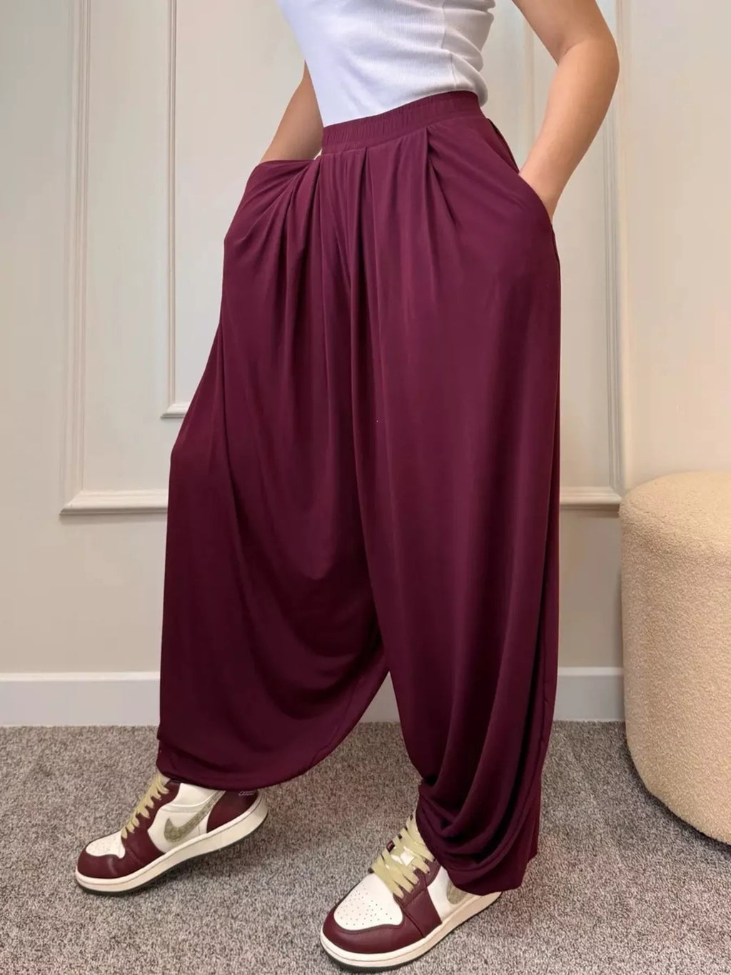 High-waisted Wide-leg Pants (17)