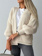 Open Front Dropped Shoulder Cardigan (17)