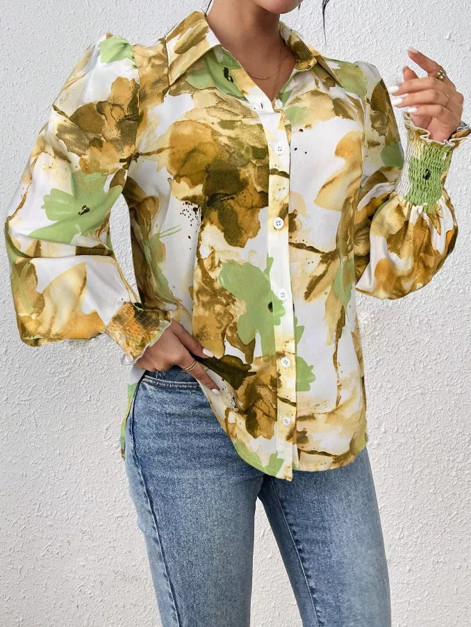 Floral Print Long Sleeve Shirt (11)