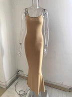 Spaghetti Strap Bodycon Maxi Dress (9)