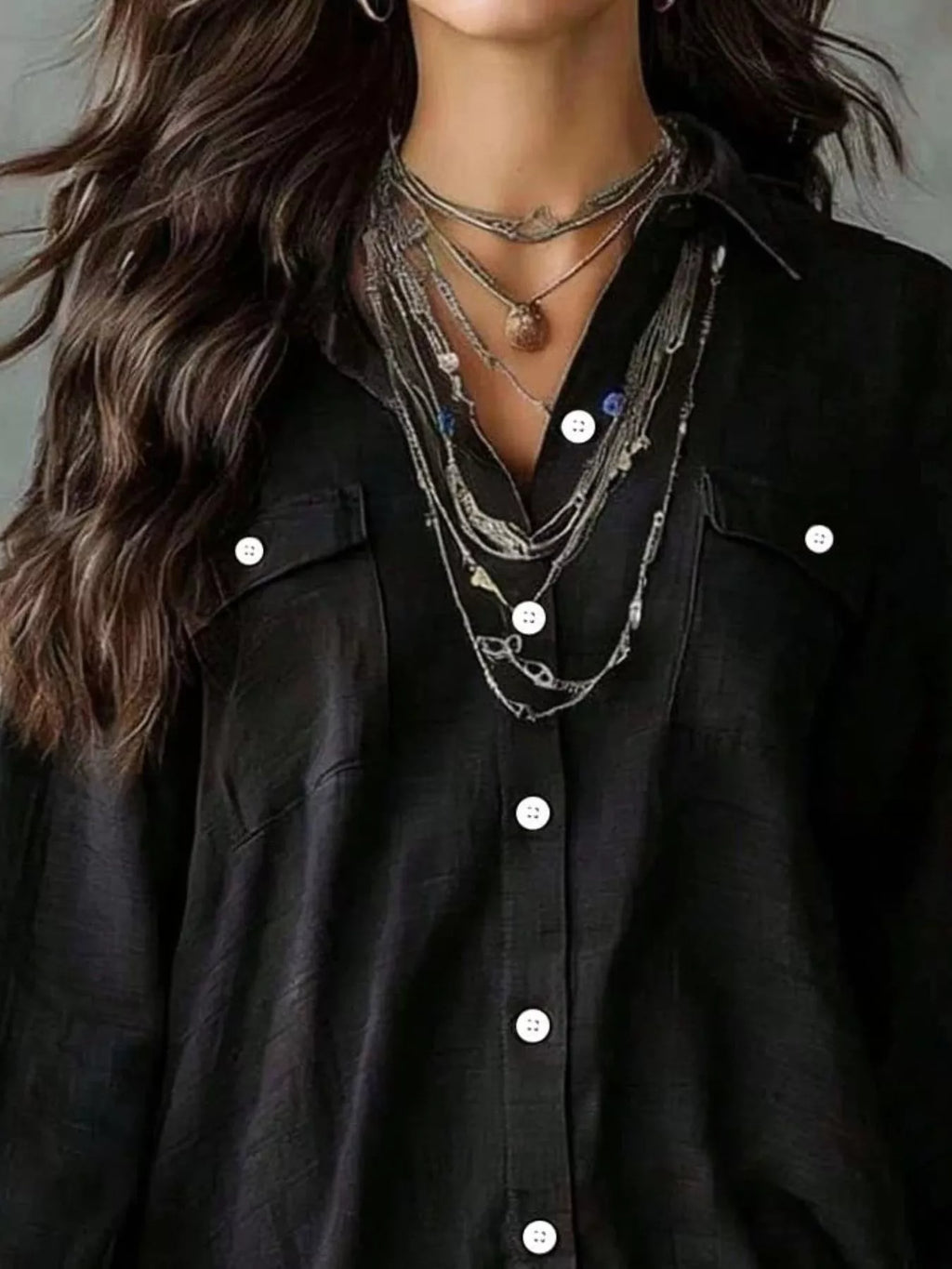 Casual Linen Shirt Dress Pockets (8)