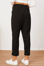 Pocketed Elastic Waist Pants (7)