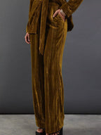Velvet Lapel Collar Blazer Pants Set (6)