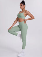 Criss-cross Back Cami Leggings Active Set (3)