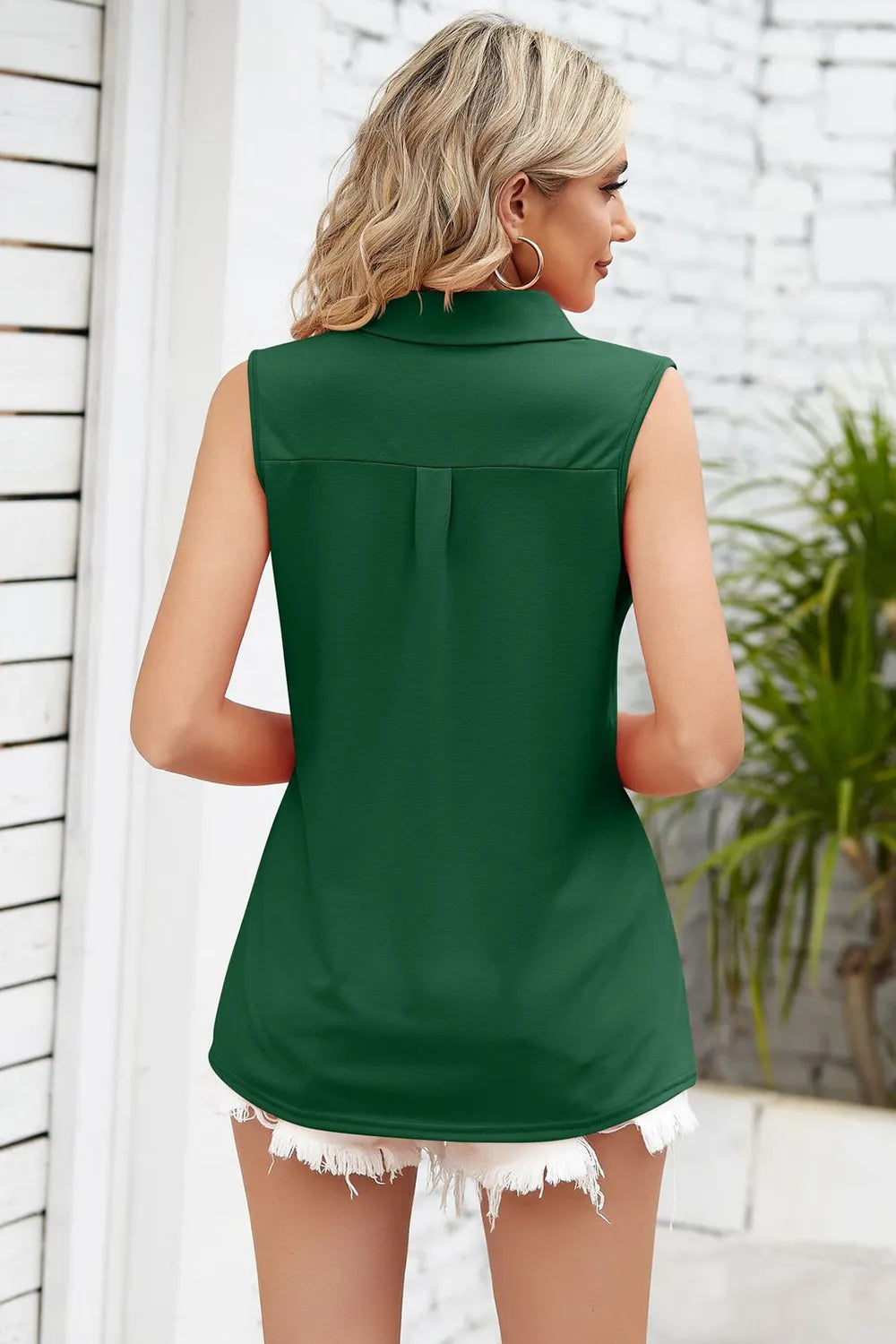 Ruched Johnny Collar Tank (21)