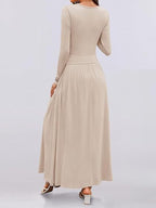 Long Sleeve Maxi Dress Pockets (4)