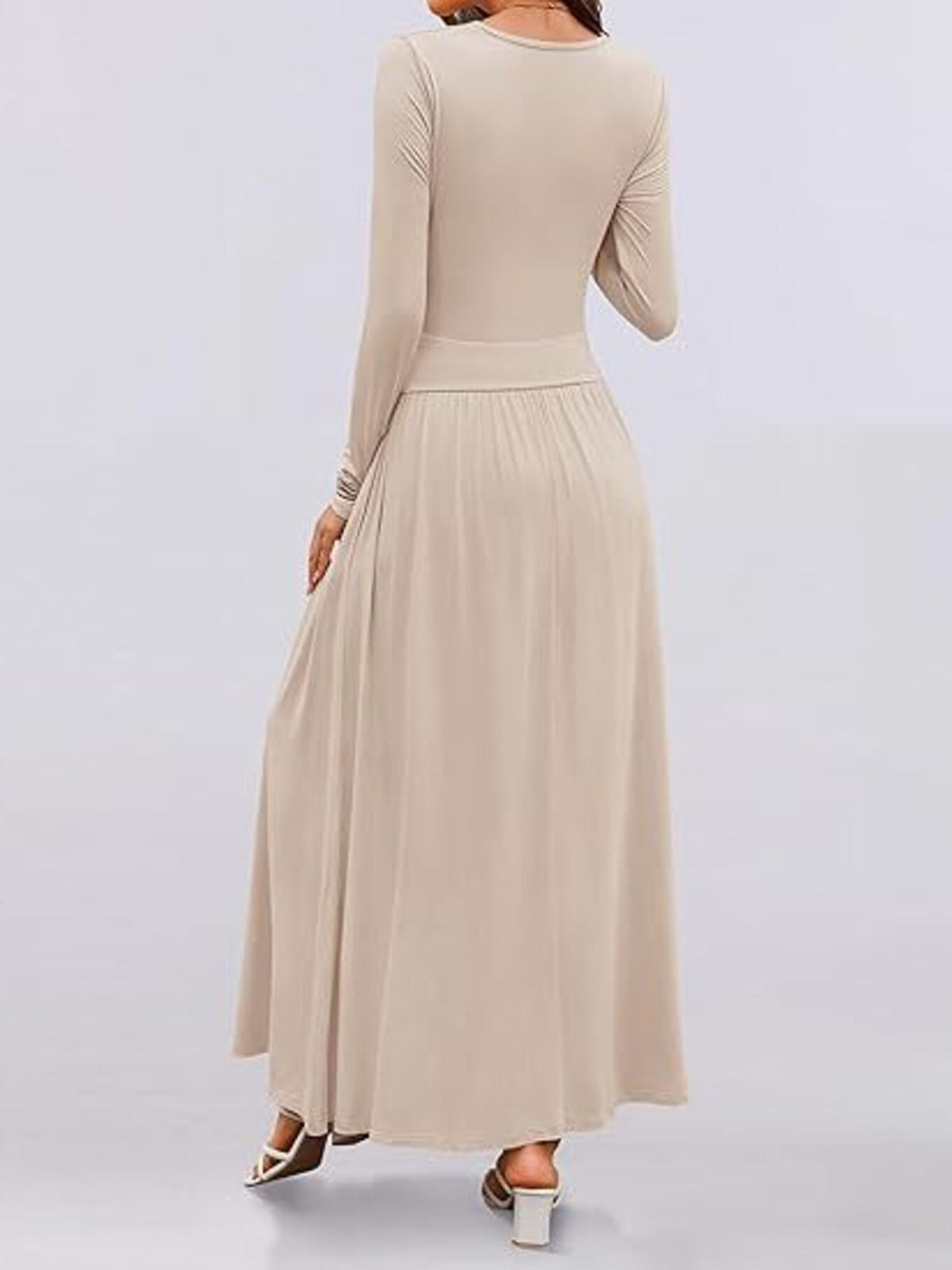 Long Sleeve Maxi Dress Pockets (4)