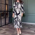 Printed Belt Maxi Dress photo 3