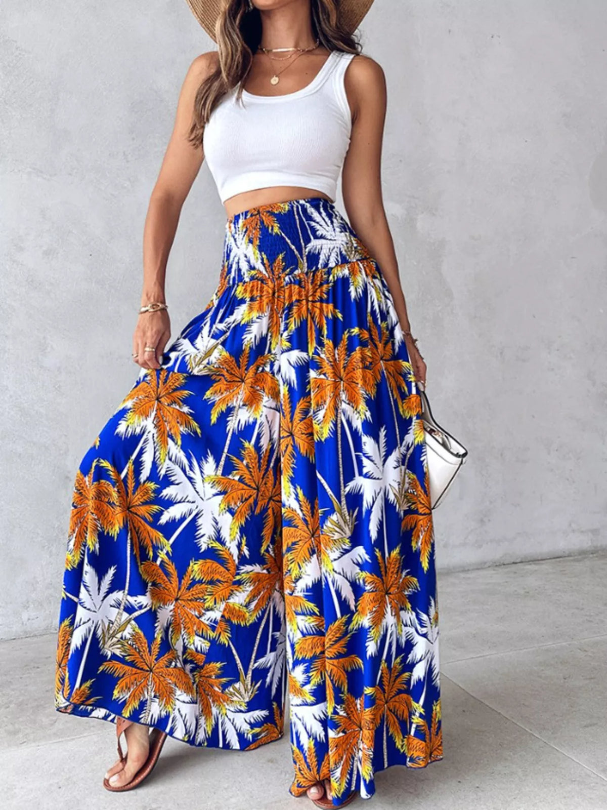 Printed Wide-leg Pants (25)