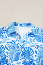 Vintage Floral Print Waist-controlled Slimming Flounce Dress photo 3
