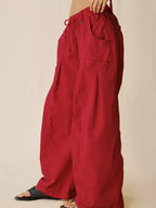 High-waisted Cargo Wide-leg Pants (13)