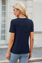 Round Neck Short Sleeve T-shirt (14)