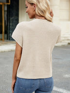 Round Neck Short Sleeve Sweater (29)