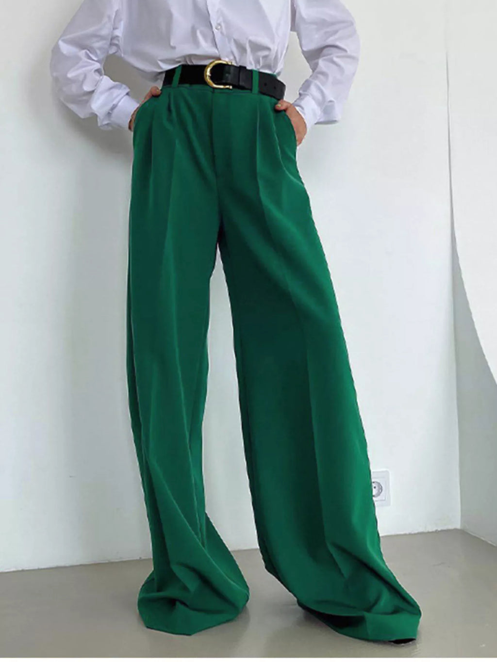 Wide Leg Pleated Pants (16)