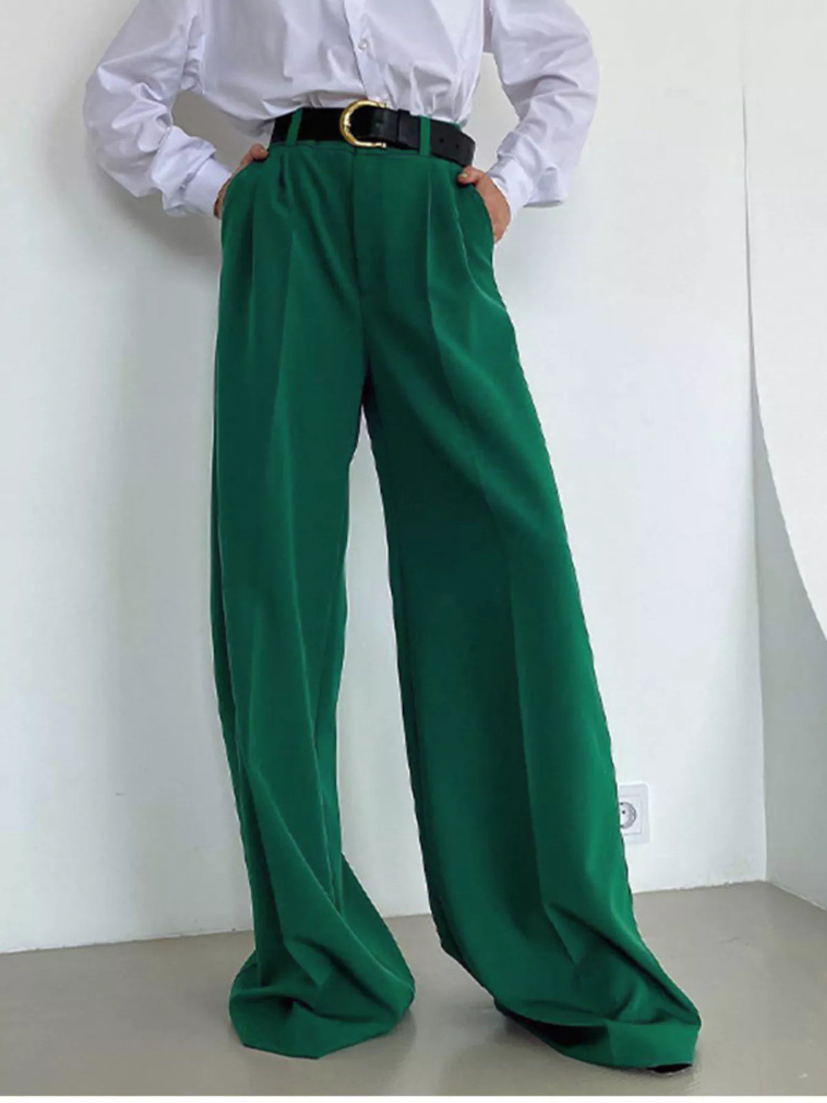 Wide Leg Pleated Pants (16)