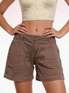 Pocketed Denim Shorts (11)
