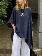 Full Size Loose Fit Asymmetrical Hem Top Plus (5)