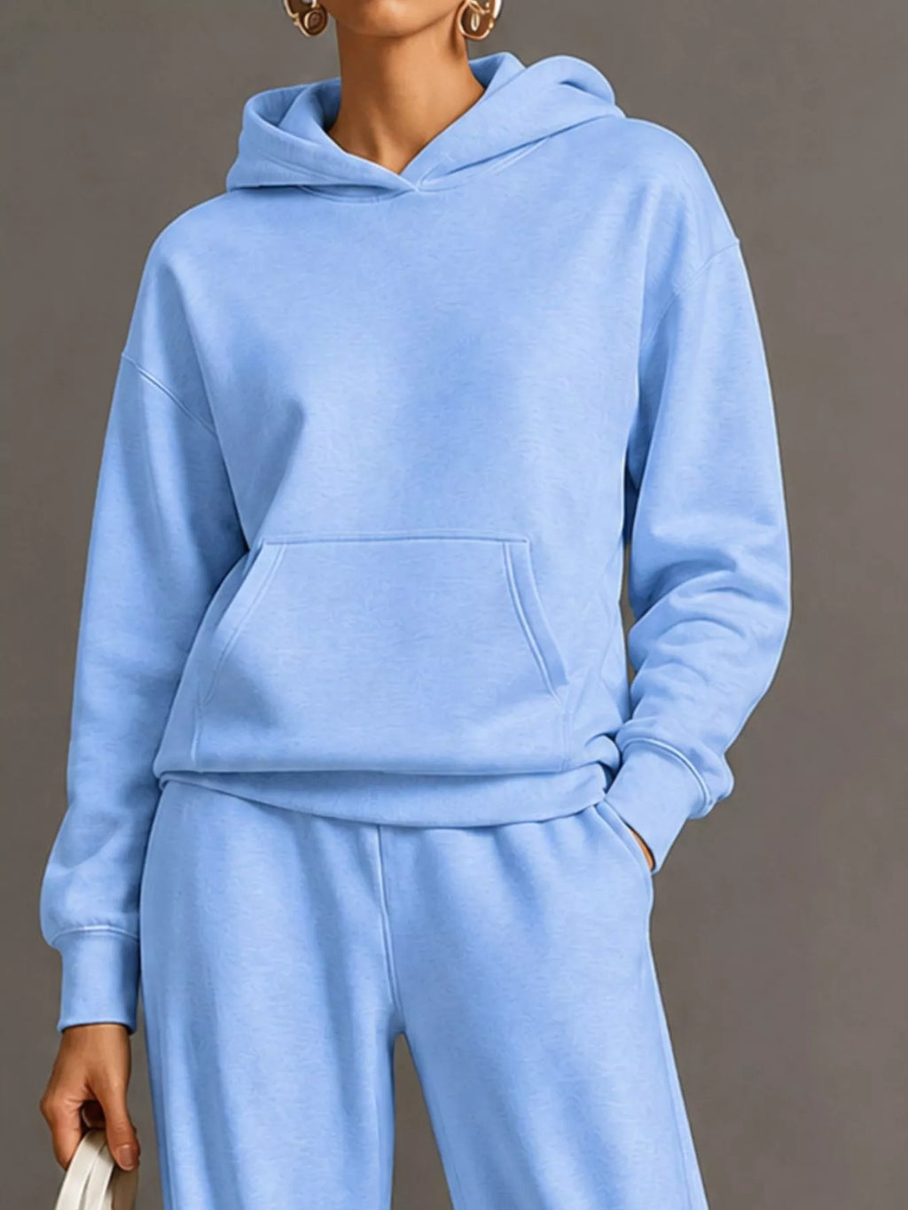 Kangaroo Pocket Hoodie Pants Set (23)