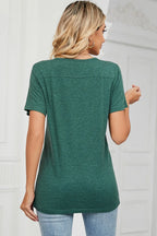 V-neck Short Sleeve T-shirt (2)