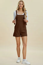 Full Size Texture Sleeveless Romper (23)