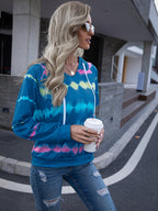 Tie Dye Raglan Sleeve Hoodie (3)