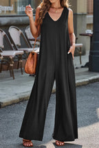 Full Size V-neck Wide Strap Jumpsuit (14)