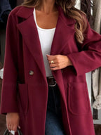 Long-sleeve Single-breasted Trench Coat (9)