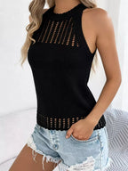 Hollow Out Crochet Knit Vest (4)