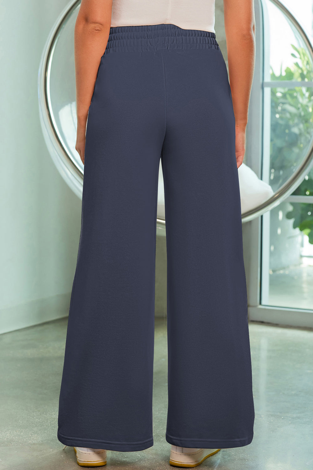 Drawstring Wide Leg Pants Pockets (12)