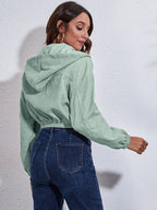 Drawstring Hooded Zip Up Jacket Pockets (8)