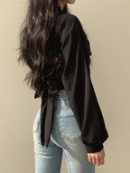 Twisted Front Long Sleeve Shirt (7)
