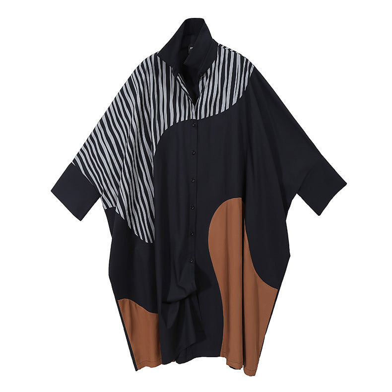 Autumn Single-breasted Loose Dress variant CJLY195338401AZ