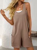 Pocketed Racerback Wide Strap Romper (8)