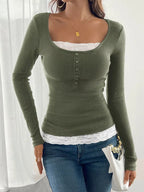 Lace Detail Long Sleeve T-shirt (18)