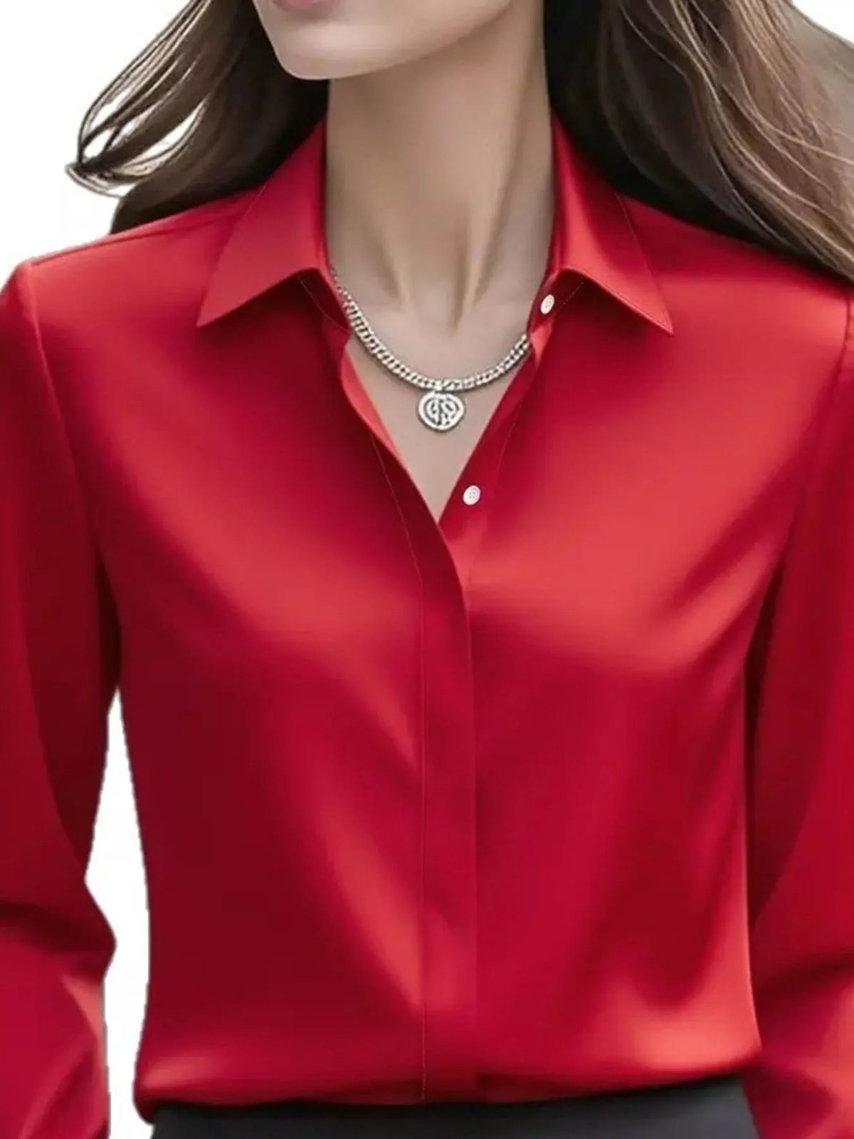 Button Down Collared Neck Long Sleeve Shirt (14)