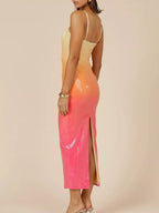 Slit Back Gradient Cami Dress (6)