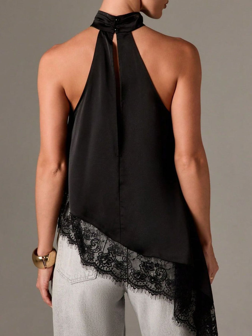 Halter Neck Lace Trim Cami (8)
