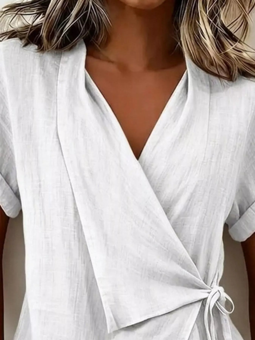 Tie-side Detail Wrap Top (5)