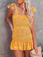 Smocked Wide Strap Mini Cami Dress (2)