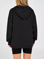 Half Snap Dropped Shoulder Hoodie (6)